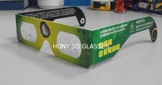 Verres de visionnement de papier d'éclipse solaire en verre de Sun en verre d'éclipse solaire d'Eco/Hony 3d