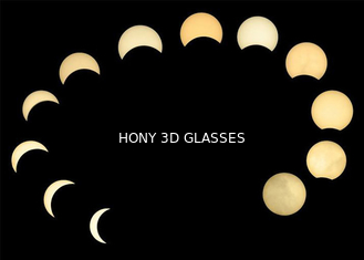 Adaptez l'Eyewear d'éclipse solaire de carton/les verres aux besoins du client de visionnement éclipse blanche de couleur