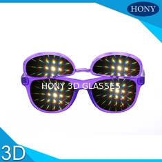 Les verres de feux d'artifice de Hony 3D avec le réseau de diffraction filment, renversent vers le haut des lunettes de soleil