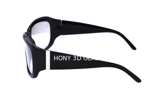 Les verres 3d passifs polarisés linéaires pour le cinéma, plastique ont polarisé des lunettes de soleil