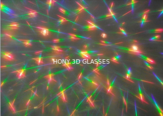 Les verres de feux d'artifice d'arc-en-ciel de prisme pour l'exposition de laser délire - la double diffraction