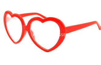 Cadre rouge de coeur en verre de diffraction d'espace libre de cadre de coeur pour l'usage de festival de musique de mariage de partie
