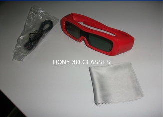 Les verres actifs universels du volet 3D de cadre en plastique de PC, verres d'IR portent