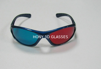 Cadre en plastique du bleu 3D de PC cyan rouge en verre pour le film 3D dimensionnel