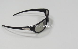 Les verres des cinémas 3D de couleur verte pour 3D passif TV, adulte ont classé les verres 3D polarisés par circulaire passive