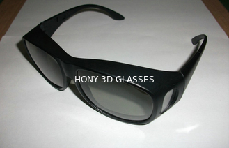 Eyewear en plastique polarisé linéaire vert en verre 3D pour le film