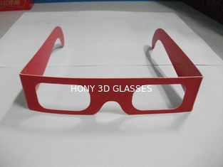 Le spectre a séparé les verres 3D de papier jetables pour 3D l'image, taille de 143x37mm