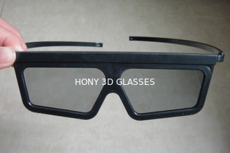 Verres 3D/film Eyewear polarisés linéaires d'armature en plastique d'ABS