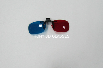 Coupez sur les verres rouges en plastique du vert 3D pour l'image et le film du regard 3D