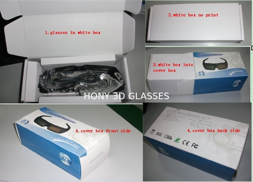 Verres actifs du volet 3D TV de Bluetooth, verres infrarouges de Samsung 3D
